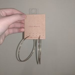 Brandy Melville earrings (gold hoops)